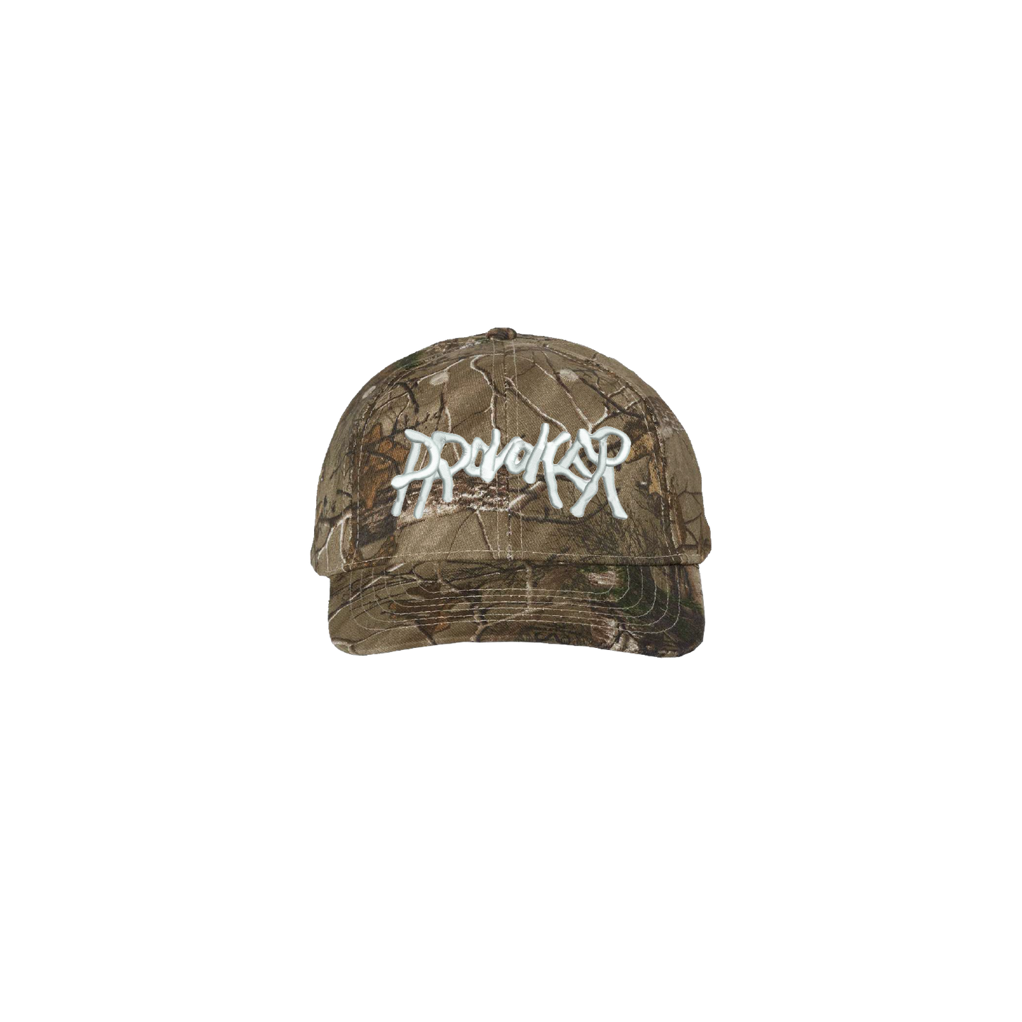 Provoker White Logo Realtree Hat